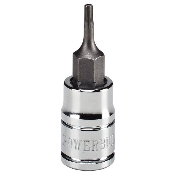 Powerbuilt 1/4" Drive T-7 Tamper Proof Star Bit Socket 648195